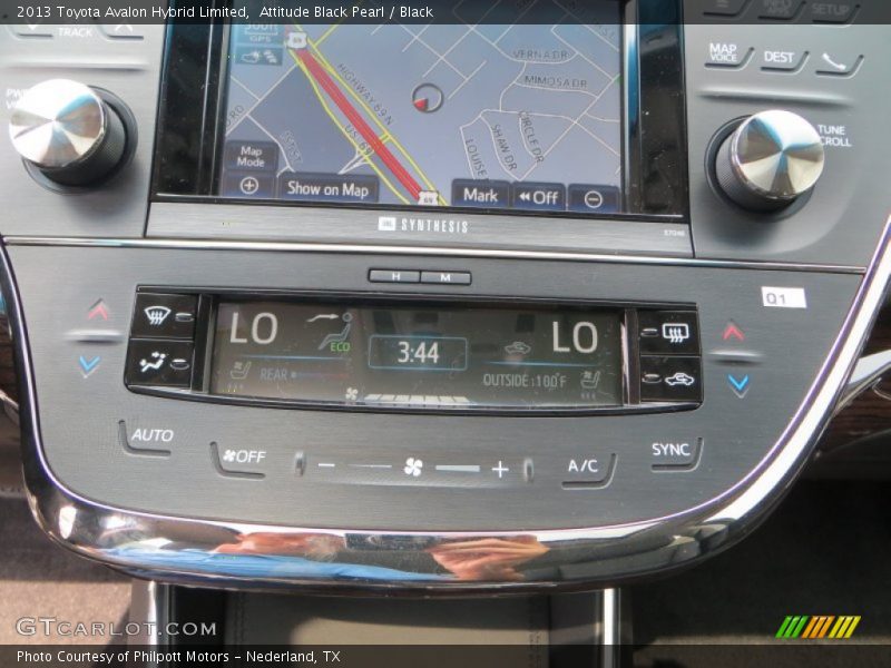 Attitude Black Pearl / Black 2013 Toyota Avalon Hybrid Limited