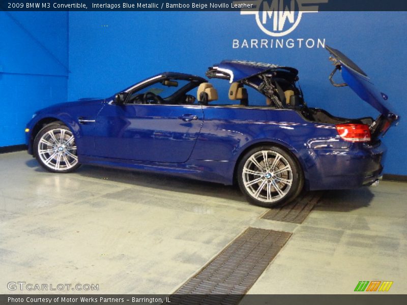 Interlagos Blue Metallic / Bamboo Beige Novillo Leather 2009 BMW M3 Convertible