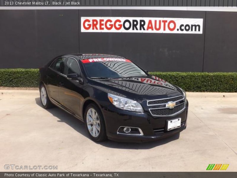 Black / Jet Black 2013 Chevrolet Malibu LT