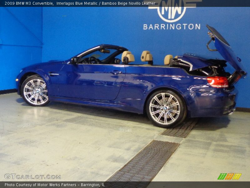 Interlagos Blue Metallic / Bamboo Beige Novillo Leather 2009 BMW M3 Convertible