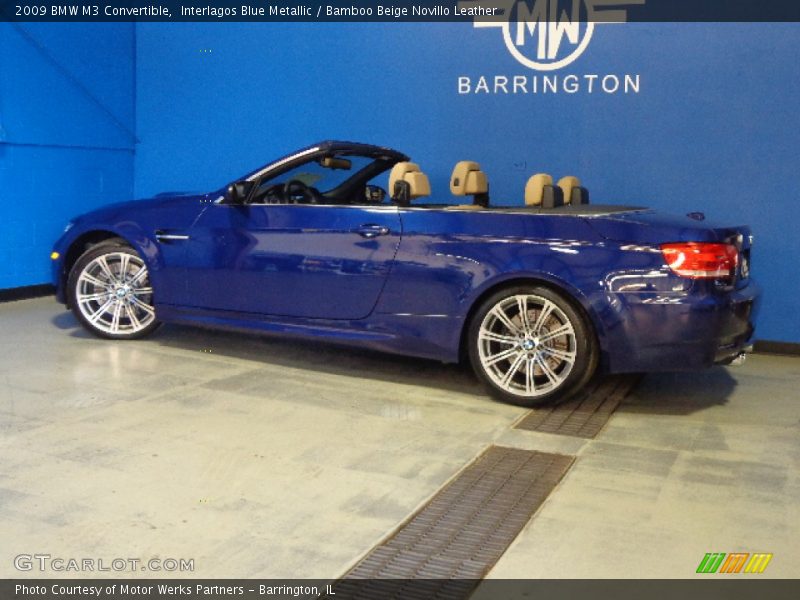 Interlagos Blue Metallic / Bamboo Beige Novillo Leather 2009 BMW M3 Convertible
