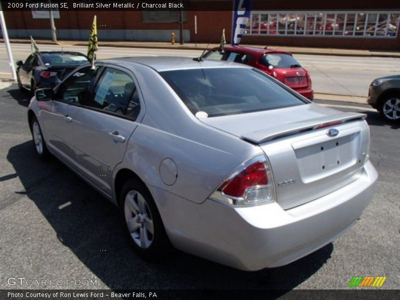 Brilliant Silver Metallic / Charcoal Black 2009 Ford Fusion SE