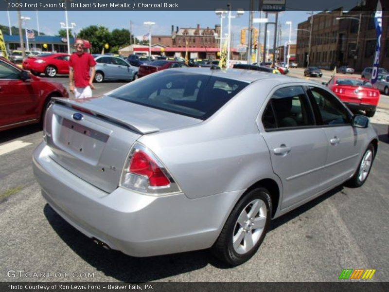 Brilliant Silver Metallic / Charcoal Black 2009 Ford Fusion SE