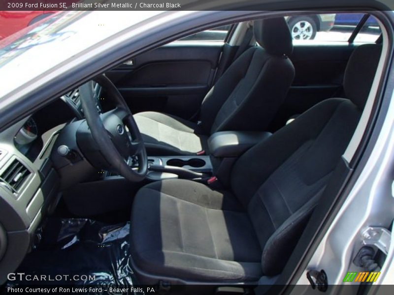 Brilliant Silver Metallic / Charcoal Black 2009 Ford Fusion SE
