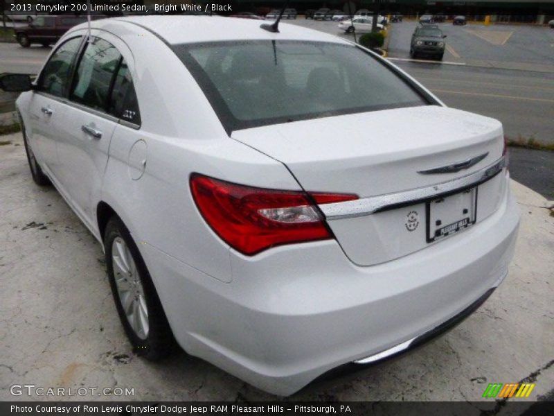 Bright White / Black 2013 Chrysler 200 Limited Sedan