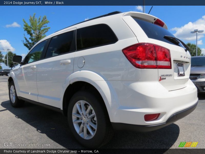 White / Black 2014 Dodge Journey SXT