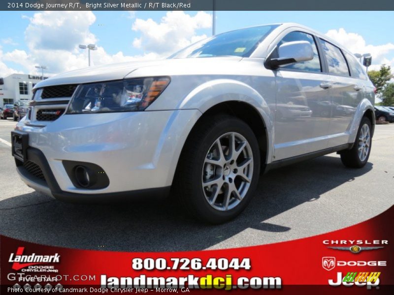 Bright Silver Metallic / R/T Black/Red 2014 Dodge Journey R/T