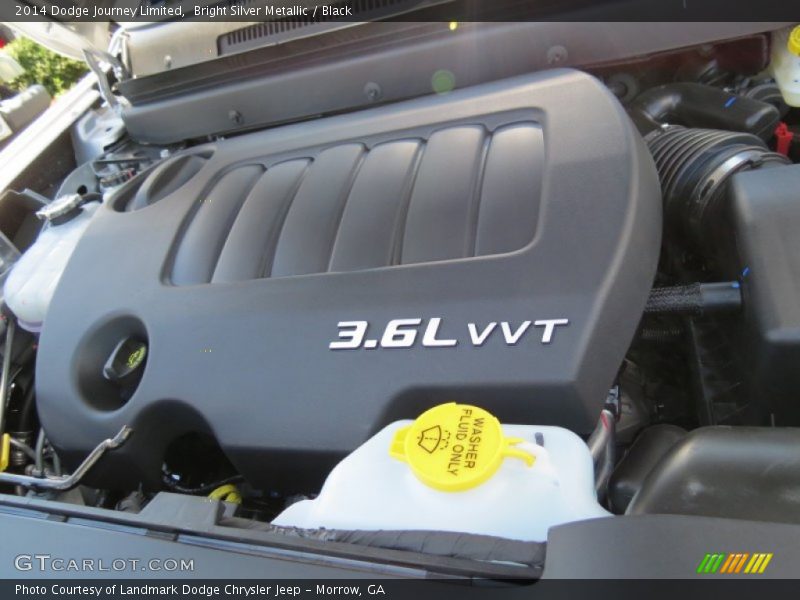 Bright Silver Metallic / Black 2014 Dodge Journey Limited