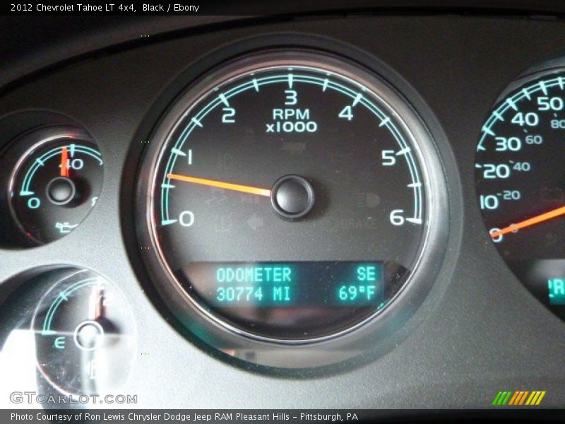 Black / Ebony 2012 Chevrolet Tahoe LT 4x4