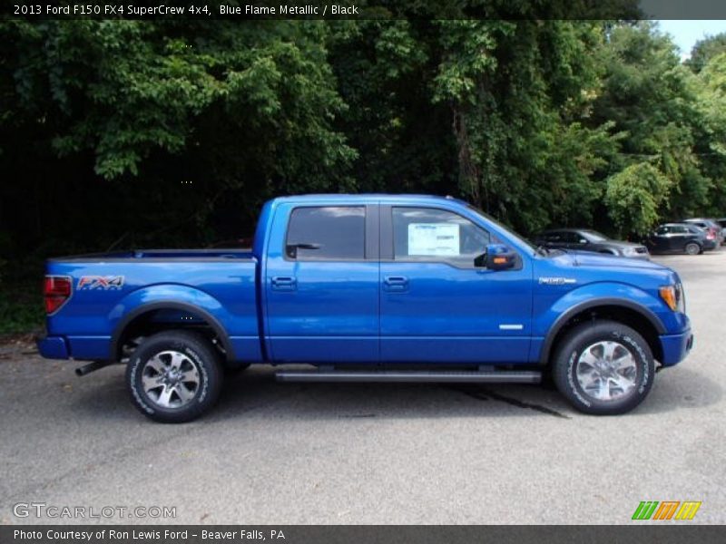 Blue Flame Metallic / Black 2013 Ford F150 FX4 SuperCrew 4x4