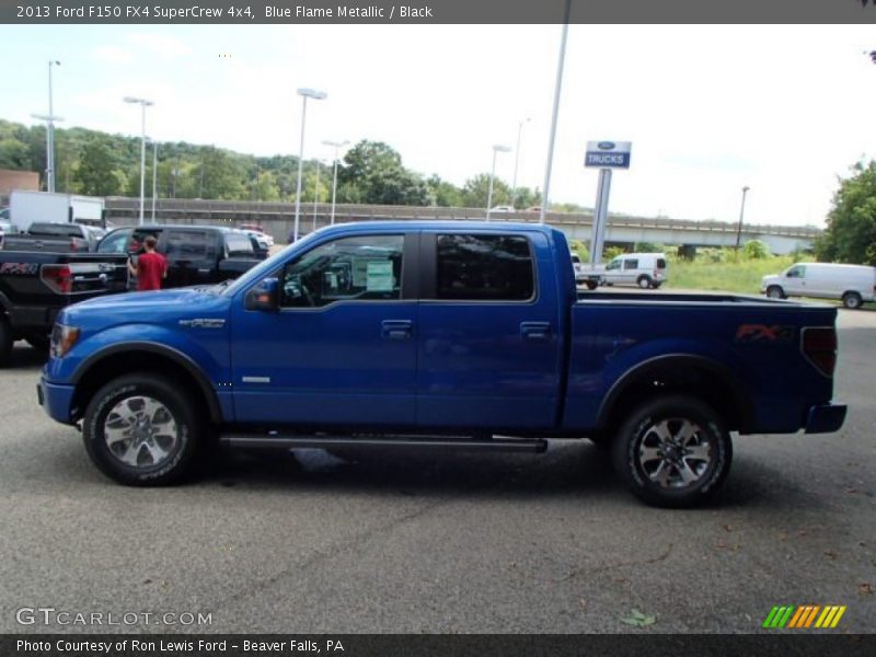 Blue Flame Metallic / Black 2013 Ford F150 FX4 SuperCrew 4x4