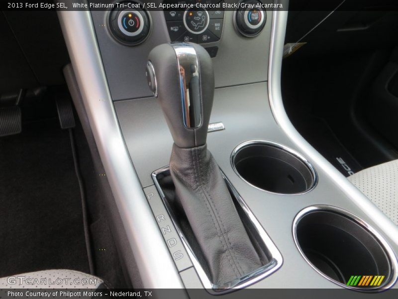 White Platinum Tri-Coat / SEL Appearance Charcoal Black/Gray Alcantara 2013 Ford Edge SEL