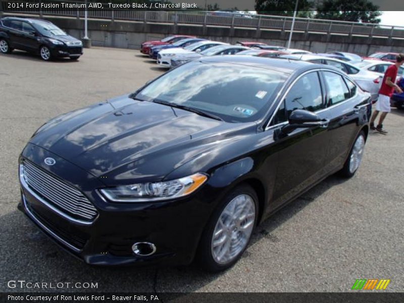 Tuxedo Black / Charcoal Black 2014 Ford Fusion Titanium AWD