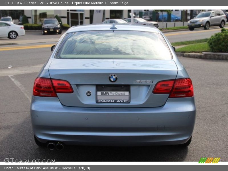 Liquid Blue Metallic / Cream Beige 2013 BMW 3 Series 328i xDrive Coupe