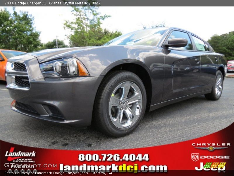 Granite Crystal Metallic / Black 2014 Dodge Charger SE