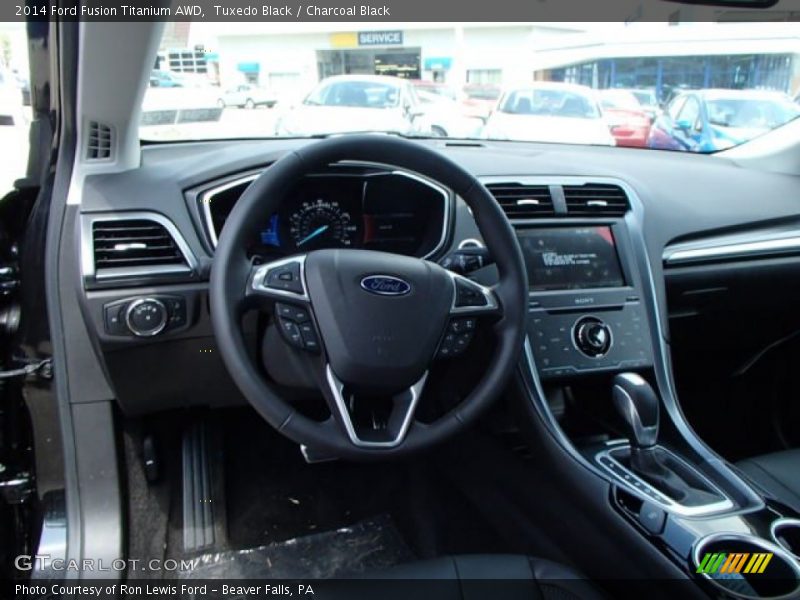 Tuxedo Black / Charcoal Black 2014 Ford Fusion Titanium AWD