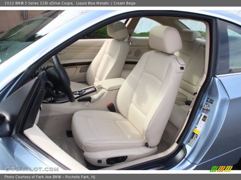 Liquid Blue Metallic / Cream Beige 2013 BMW 3 Series 328i xDrive Coupe