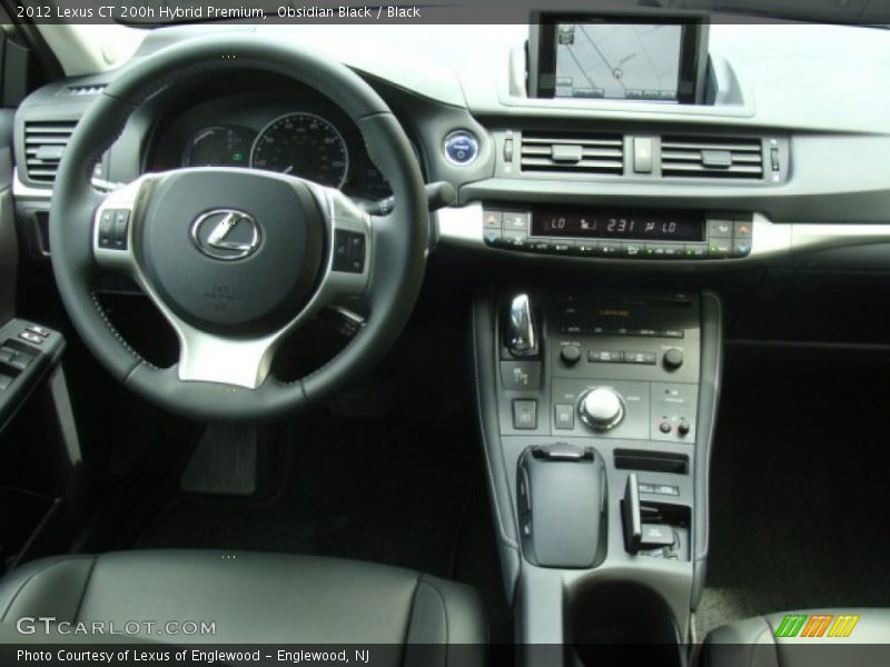 Obsidian Black / Black 2012 Lexus CT 200h Hybrid Premium