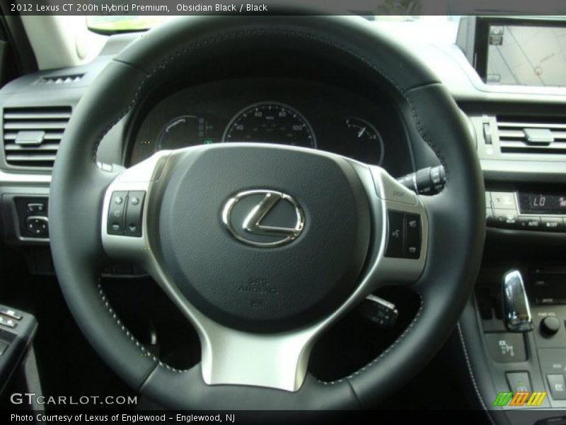 Obsidian Black / Black 2012 Lexus CT 200h Hybrid Premium