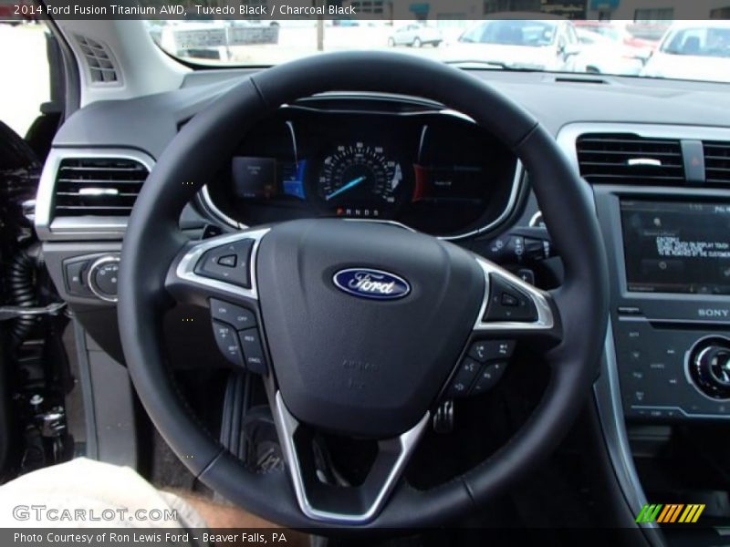 Tuxedo Black / Charcoal Black 2014 Ford Fusion Titanium AWD