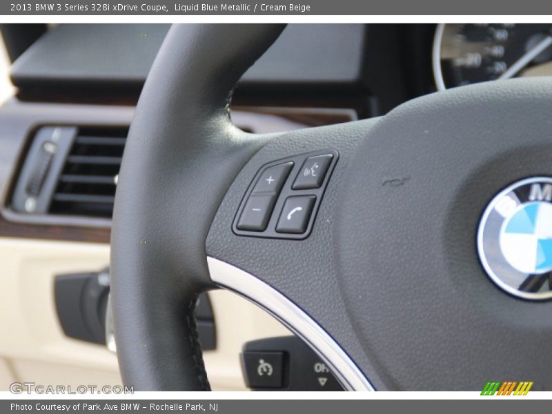 Liquid Blue Metallic / Cream Beige 2013 BMW 3 Series 328i xDrive Coupe