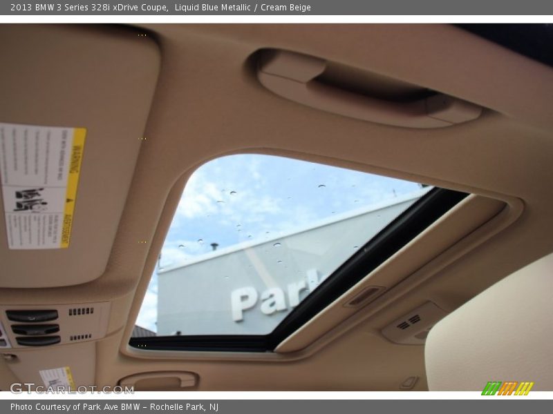 Liquid Blue Metallic / Cream Beige 2013 BMW 3 Series 328i xDrive Coupe