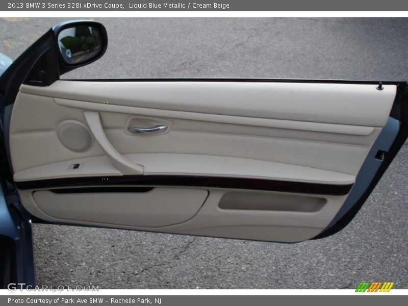 Liquid Blue Metallic / Cream Beige 2013 BMW 3 Series 328i xDrive Coupe