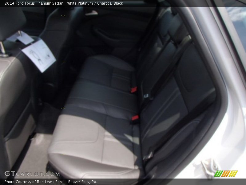 White Platinum / Charcoal Black 2014 Ford Focus Titanium Sedan