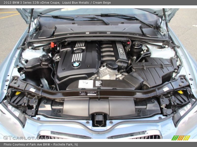 Liquid Blue Metallic / Cream Beige 2013 BMW 3 Series 328i xDrive Coupe
