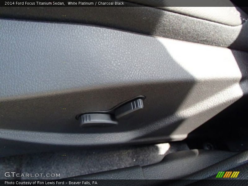 White Platinum / Charcoal Black 2014 Ford Focus Titanium Sedan