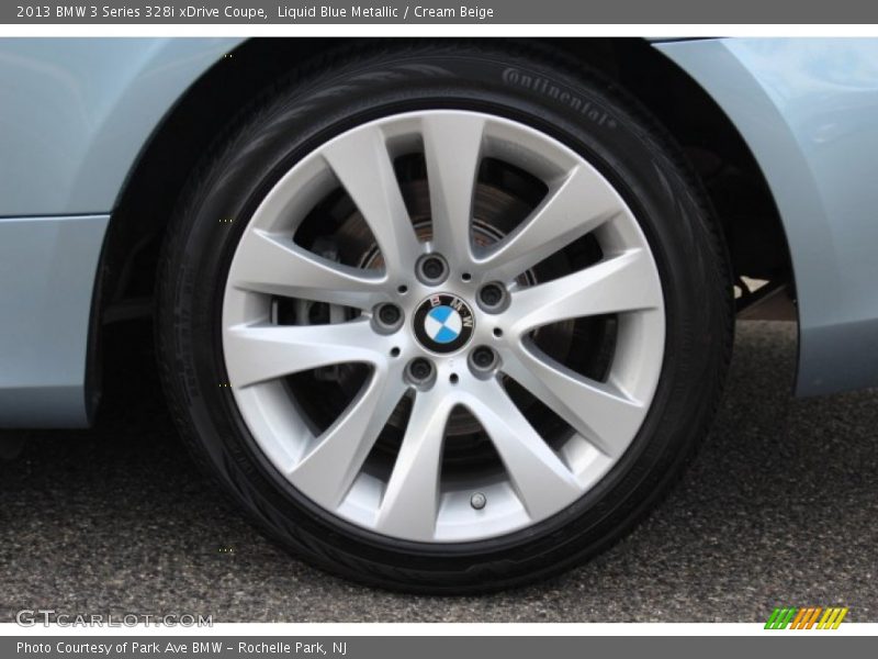 Liquid Blue Metallic / Cream Beige 2013 BMW 3 Series 328i xDrive Coupe