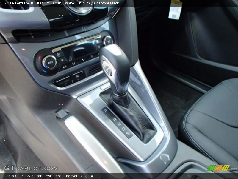 White Platinum / Charcoal Black 2014 Ford Focus Titanium Sedan