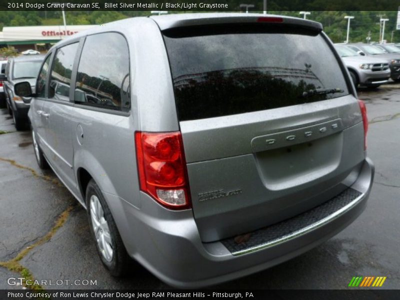 Billet Silver Metallic / Black/Light Graystone 2014 Dodge Grand Caravan SE