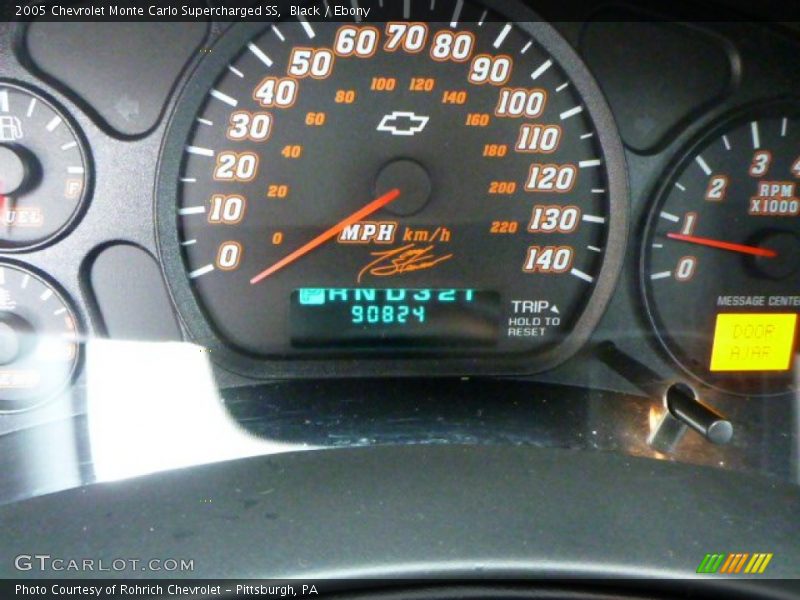 Black / Ebony 2005 Chevrolet Monte Carlo Supercharged SS