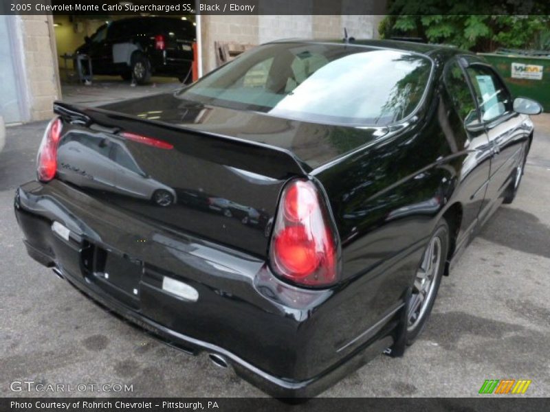 Black / Ebony 2005 Chevrolet Monte Carlo Supercharged SS