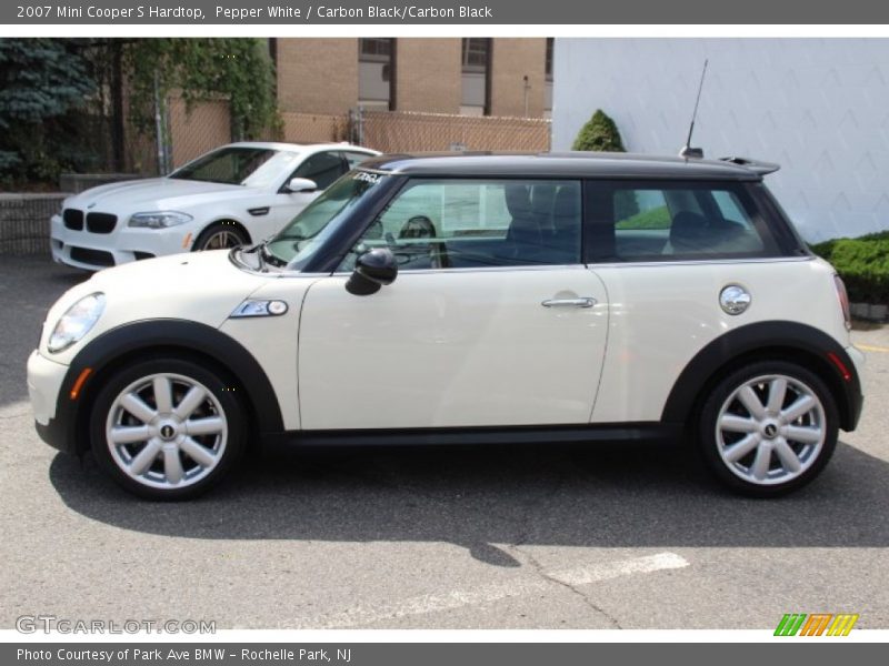 Pepper White / Carbon Black/Carbon Black 2007 Mini Cooper S Hardtop