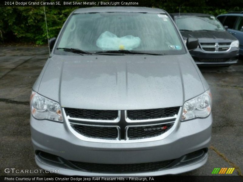 Billet Silver Metallic / Black/Light Graystone 2014 Dodge Grand Caravan SE
