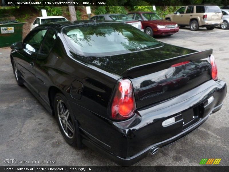 Black / Ebony 2005 Chevrolet Monte Carlo Supercharged SS