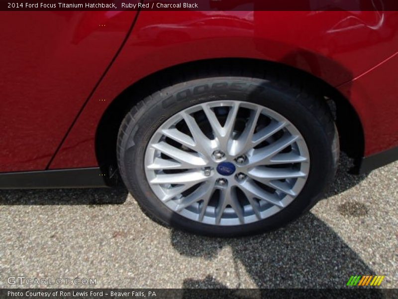 Ruby Red / Charcoal Black 2014 Ford Focus Titanium Hatchback
