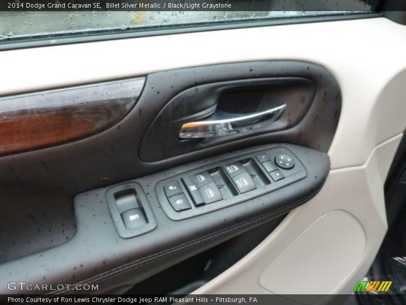 Billet Silver Metallic / Black/Light Graystone 2014 Dodge Grand Caravan SE
