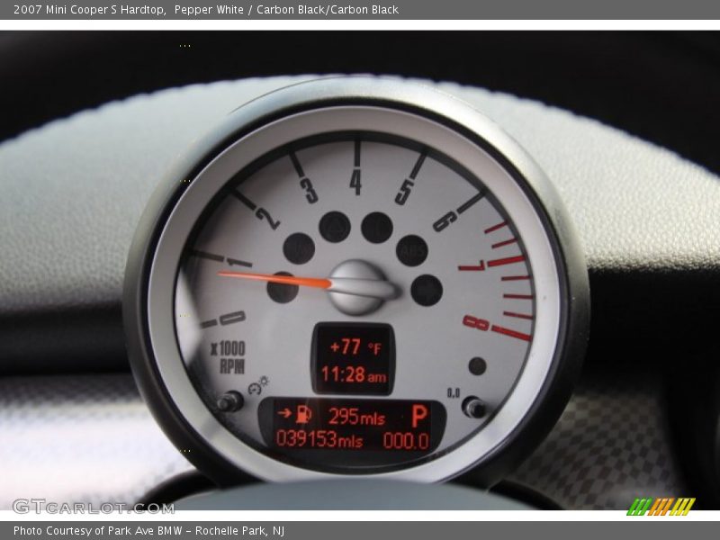 Pepper White / Carbon Black/Carbon Black 2007 Mini Cooper S Hardtop