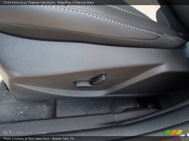 Ruby Red / Charcoal Black 2014 Ford Focus Titanium Hatchback