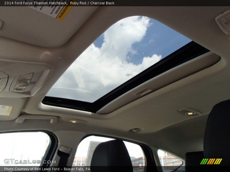 Ruby Red / Charcoal Black 2014 Ford Focus Titanium Hatchback