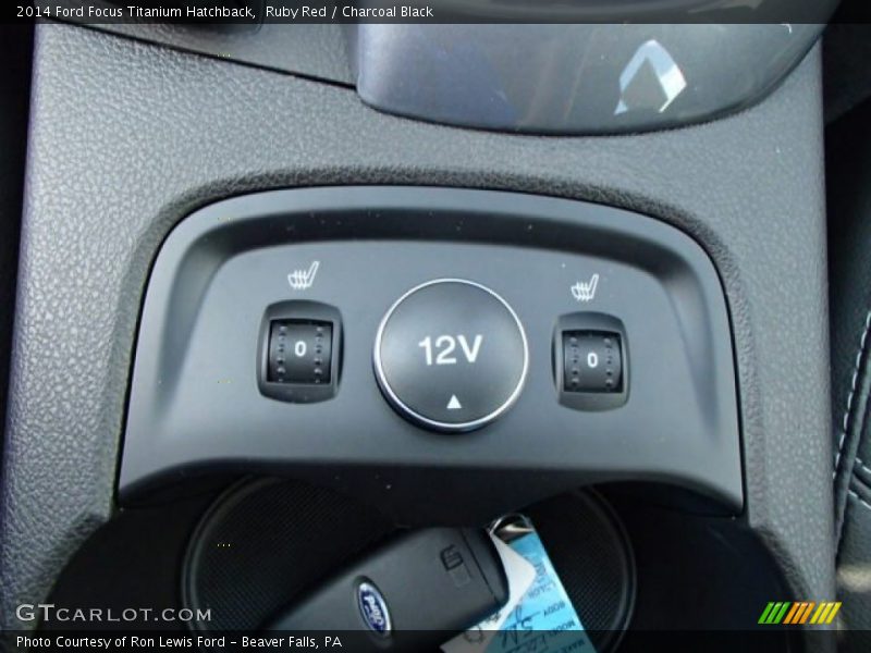 Ruby Red / Charcoal Black 2014 Ford Focus Titanium Hatchback