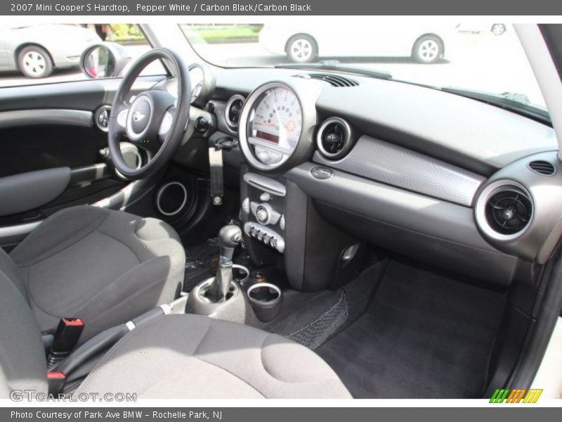 Pepper White / Carbon Black/Carbon Black 2007 Mini Cooper S Hardtop