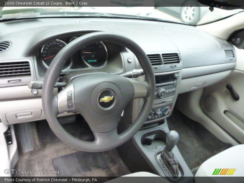 Black / Gray 2009 Chevrolet Cobalt LS Coupe