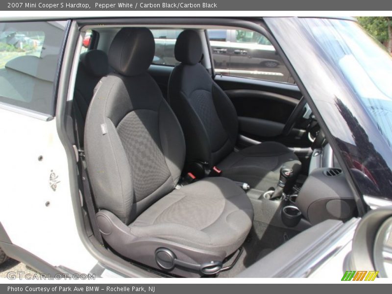 Pepper White / Carbon Black/Carbon Black 2007 Mini Cooper S Hardtop