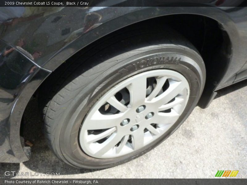Black / Gray 2009 Chevrolet Cobalt LS Coupe