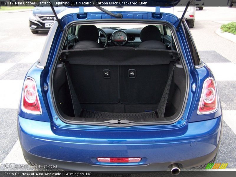 Lightning Blue Metallic / Carbon Black Checkered Cloth 2012 Mini Cooper Hardtop