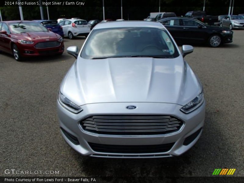 Ingot Silver / Earth Gray 2014 Ford Fusion S